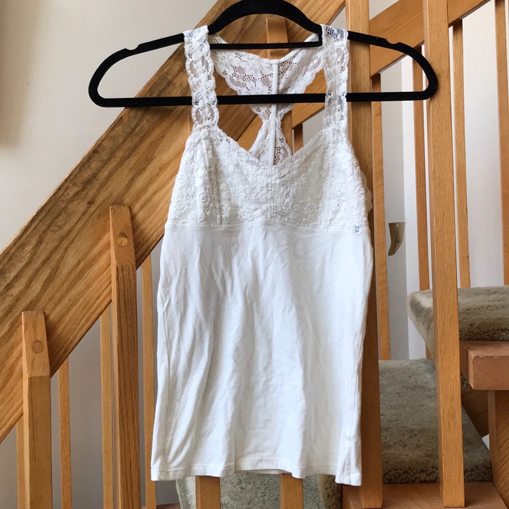 White Lace Tank Top